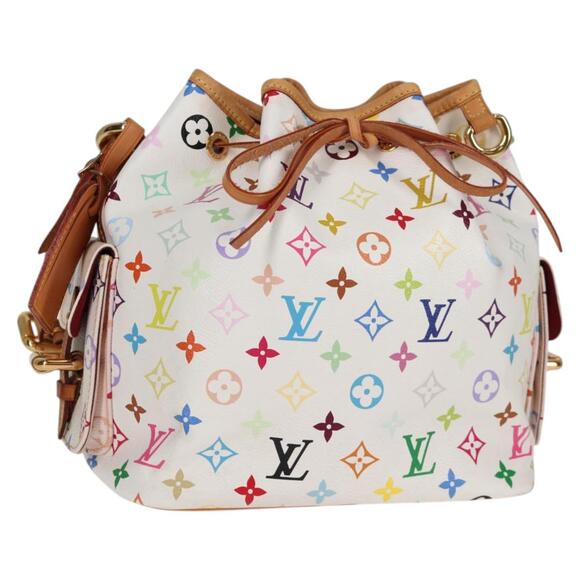 LOUIS VUITTON Monogram Multicolor Petit Noe Bag White M42229 - Picture 1 of 16
